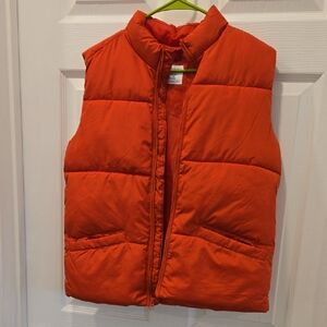 Old Navy Kids Bright Orange Puffer Vest